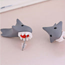 1X Women's Cute Polymer Clay Shark Animal Stud Earrings Ear Stud jewelry CCC