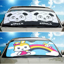 Foldable Cartoon Car windshield Cover Car sunshade-Keep Sun and Heat Reflector