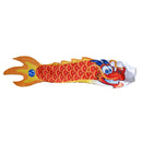 2 Packs Chinese Dragon Flag Outdoor Windsock Carp Streamer Hanging Decor, 70cm,