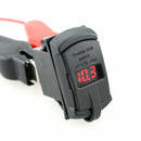 2x Car Boat 4.2A 5V Dual USB Socket Charger Adapter Red LED Voltage Voltmeter