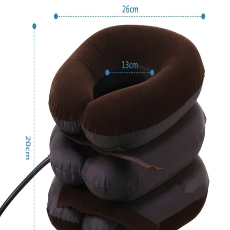 2 X Air Inflatable Cervical Neck Head Pain Traction Pillow Support Brace DevicJR