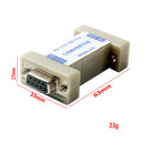 RS232 Male To 232 Female Serial Port Communication Converter Adapter - White