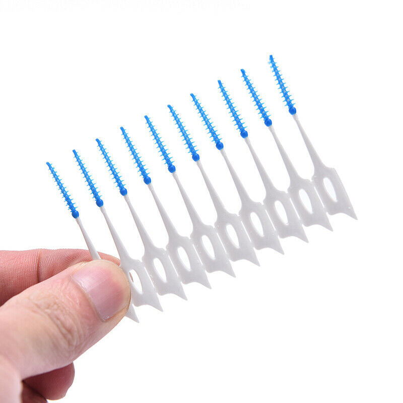 40PCS Clean Tooth Floss Head Hygiene Dental Plastic Interdental Brush ToothS Ew