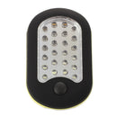 Yellow Black 27 LEDs White Light Magnetic Hanging Lamp for Camping