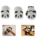 3x Cute Mini Panda Porcelain Ceramic Chopstick Rest Rack Holder Stand Tray Moun@