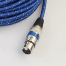 Nylon Braided  1/4 Jack 6.35mm Stereo Male to XLR Female Microphone Cable