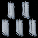 100 Pack Anti Slip Clear Rubber Clothes Hanger Grips Clothing Hanger Strips