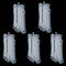 100 Pack Anti Slip Clear Rubber Clothes Hanger Grips Clothing Hanger Strips