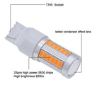 7440, T20 Led Bulbs Amber Yellow 900 Lumens Super Bright Turn Signals Light L4Q8