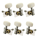 Pack Of 6 Open Gear Guitar Strings Tuning Pegs For Classic