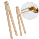 12PCS Beech Wooden Toast Tongs With Magnet Bread Toast Crumpets Serving YAX LKE