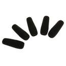 5 Pcs Wind Muff Cap Replacement Microphone Audio Equipment G1 Black
