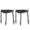 Men's Shirt Stays Holders Elastic Garter with Non-slip Locking Clamps Black