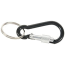 Tents Blocking Aluminum Alloy Snap Hook Ring Key Ring Black 2 Pcs J3L4