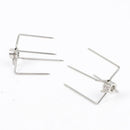 1Pair Rotisserie BBQ Spit Fork Roaster Chicken Pork Barbecue Accessories