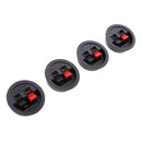 4pcs Round Recessed Sub Speaker Box Terminal Binding Post Round Spring Clip