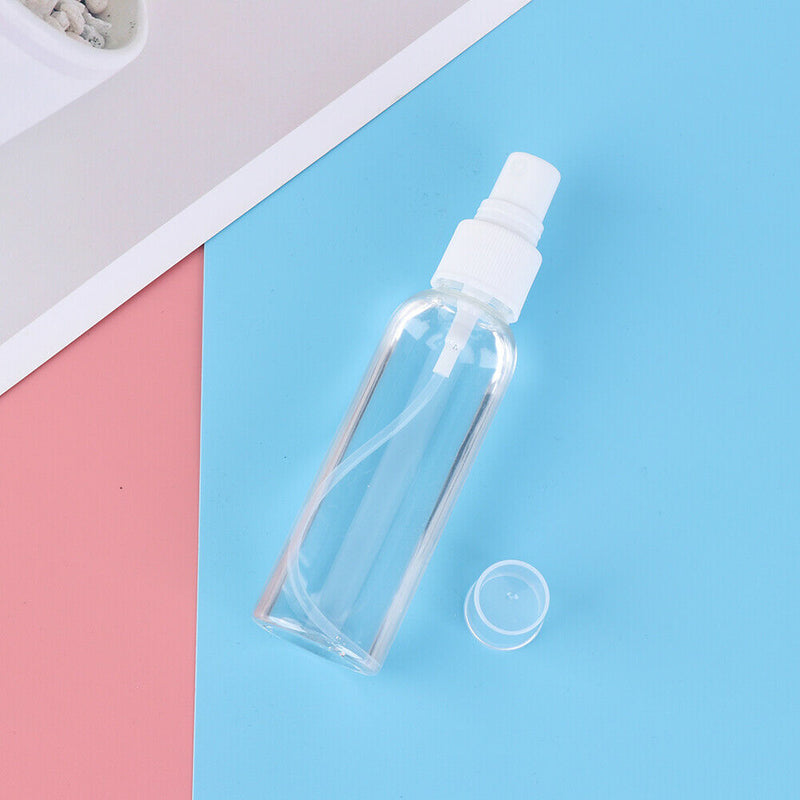 4pcs Transparent Plastic Empty Cosmetic Bottle Refillable Container (100ml) A