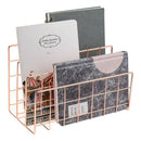 Desktop Mail Organizer, 3-Slot Metal Wire Mail Sorter, Letter Organizer for