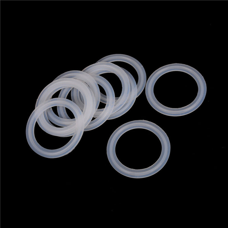 10Pcs 2" Sanitary Triclamp Silicon Gasket Fits 64mm OD Type Ferrule Flange Ew