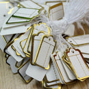 500pcs Labels Tie String Strung Price Tickets Jewelry Watch Cloth Display Tags