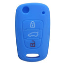 Silicone 3 Button Remote Flip Key Case Fob Cover For Kia Sportage Soul Rio