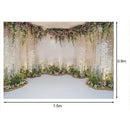Nordic Wedding Flowers Photography Prop Background Cloth Backdrop for Video