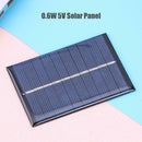 0.6W 5V 120mA Solar Cell Module Polycrystalline Solar Panel DIY Battery Charger
