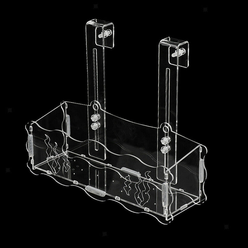 Acrylic Aquatic Plant Cup Pot Holder Aquarium Tank Live Plant Glass Pot Red