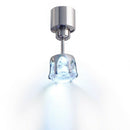 1 pair of earrings nail LED light pin accessories jewelry blue evening danc