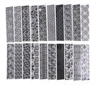 20pcs Removable Nail Stickers Set Lace Starry Sky Transfer Decals Manicure Decor