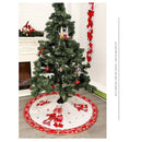 Christmas Tree Skirt Double Deer Print Tree Skirt 120Cm Christmas Tree Bott M6Y9