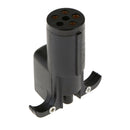 Trailer Electrics Twin Round Adapter 6 Pin To 4 Pin Towing Wiring Plug