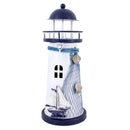 18cm High Mediterranean Lighthouse Candle Holder Candlestick Decor Crafts