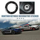 Carbon Fiber Engine Start Stop Ignition Key Ring Trim for Ford Mustang 2009-2013