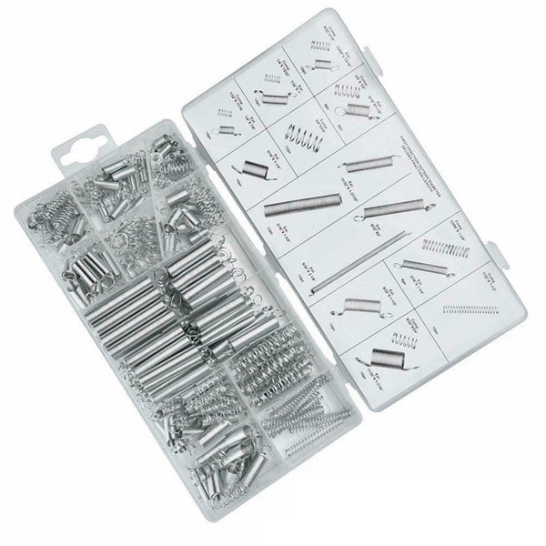 200pcs Zinc Plated Compression Extension Springs for Repairs Tension Spring