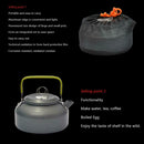 Andes Portable Aluminium 0.8L  Camping/Hiking Kettle Coffee Teapot New