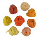 8pcs Dyed Wet Wool Needle felting Top - Felting - Roving - Spinning 8oz