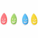4 PCS Smile Face Antibacterial Toothbrush Cover Holder with Suction Cup Bat