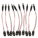 2X 9V DC Battery Power Cable Plug Clip barrel jack connector for Arduino DIY gau
