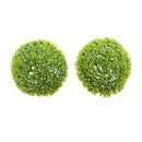 Round Artificial Faux Potted Home Decor Topiary Plants Ball Green 27cm