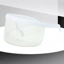5Pc OVERSIZED FACE SHIELD WRAP FACE VISOR SUNGLASSES GOGGLES CLEAR LENS EYEGLASS