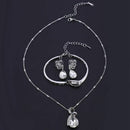Fashion Necklace Earrings Bracelet Tears of Angels Diamond Crystal Elegant  Y5N7