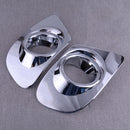 1Pair Chrome Front Fog Light Lamp Cover Trim Molding Fit for Dodge Journey ABS