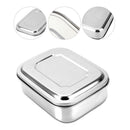 Stainless Steel Square Lunch Box Bento Food Picnic Storage Container Travel