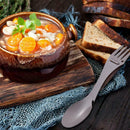 Multifunctional Stainless Steel Fork Spoon Portable Outdoor Camping Cutlery