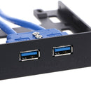 20Pin 3.5" front panel 2 ports USB 3.0 expansion adapter connector floppy bay ME