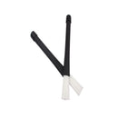 2 Pcs White Nylon Drum Sticks Brushes Drumsticks Rubber Handles Rock Jazz