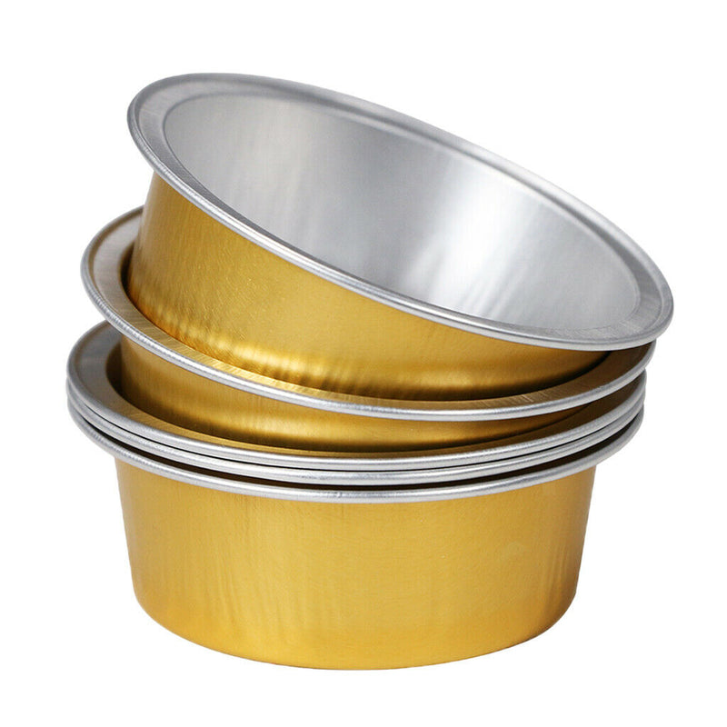 20 Pieces Wax Melting Bowl Mini Remover Wax Bean Beads Pot Golden 5.2x2cm