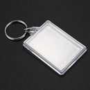 100 Pieces Transparent key holders with space for photos or images of 90 *