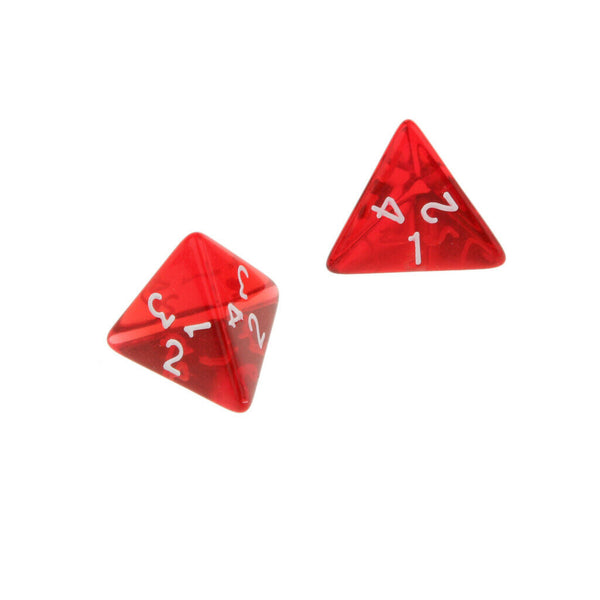 Pack Of 25 Four Sided Dice Polyhedral Dice Family